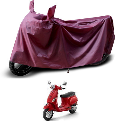 PAGORA Waterproof Two Wheeler Cover for Piaggio(Vespa LX, Maroon)