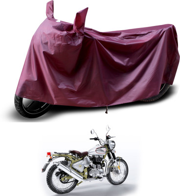 PAGORA Waterproof Two Wheeler Cover for Royal Enfield(Bullet Trials 500, Maroon)