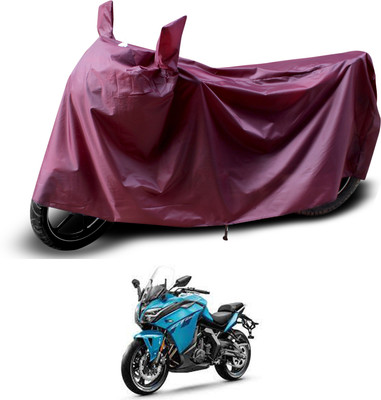 PAGORA Waterproof Two Wheeler Cover for CFMoto(650GT, Maroon)