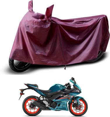 PAGORA Waterproof Two Wheeler Cover for Yamaha(YZF-R1, Maroon)
