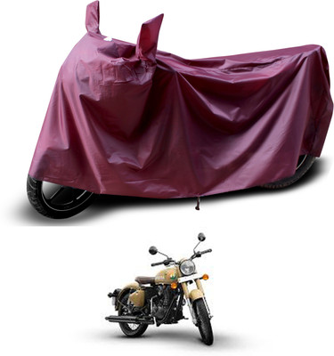 PAGORA Waterproof Two Wheeler Cover for Royal Enfield(Classic 350 Signals, Maroon)