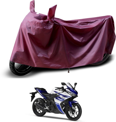 PAGORA Waterproof Two Wheeler Cover for Yamaha(YZF R25, Maroon)