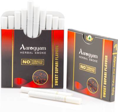 Aarogyam Herbals Tobacco & Nicotine Free Cigarette for Relieve Stress  (Sweet Supari Flavour ) Smoking Cessations