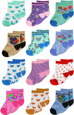 famcomf Baby Girls Printed Ankle Length(Pack of 12)