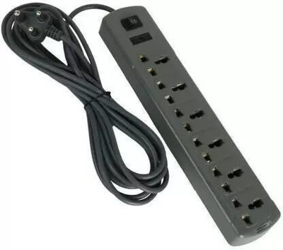 SOYEN plus 1 switch 1 led grey 6  Socket Extension Boards(Grey, 3 m)