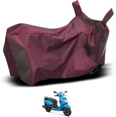 KEDIT Two Wheeler Cover for Hero(Pleasure Plus, Maroon)