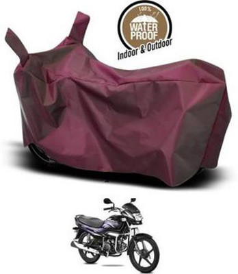 KEDIT Two Wheeler Cover for Hero(Super Splendor, Maroon)