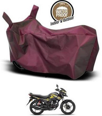 KEDIT Two Wheeler Cover for Honda(CB Shine, Maroon)