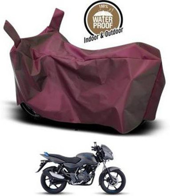 KEDIT Two Wheeler Cover for Bajaj(Pulsar 125 Neon, Maroon)