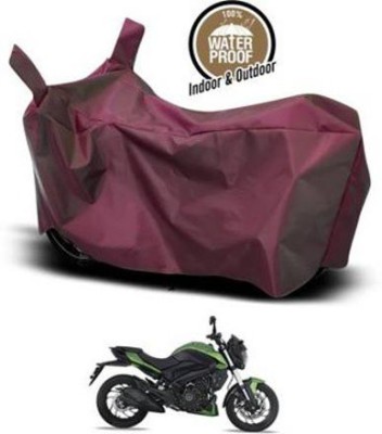 KEDIT Two Wheeler Cover for Bajaj(Dominar, Maroon)