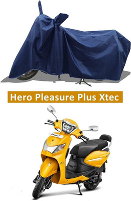 KEDIT Two Wheeler Cover for Hero(Pleasure+ 110, Blue)