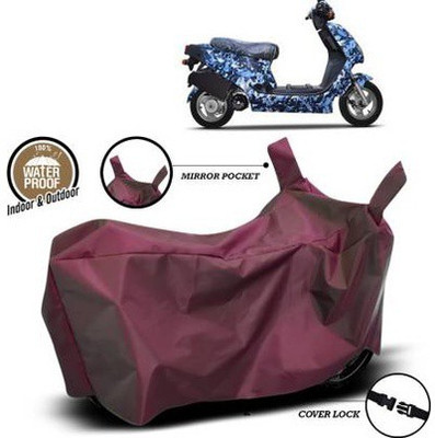 KEDIT Two Wheeler Cover for Hero(Electric AXLHE-20, Maroon)