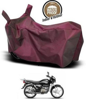 KEDIT Two Wheeler Cover for Hero(Splendor Plus, Maroon)