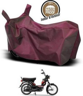 KEDIT Two Wheeler Cover for TVS(XL 100, Maroon)
