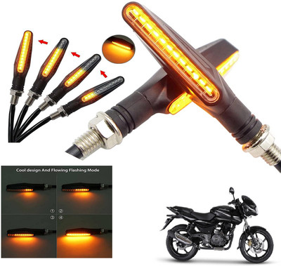 Generox Front, Rear LED Indicator Light for Bajaj Pulsar 180 DTS-i(Amber)