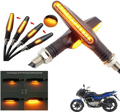 Generox Front, Rear LED Indicator Light for Bajaj Pulsar 150(Yellow)