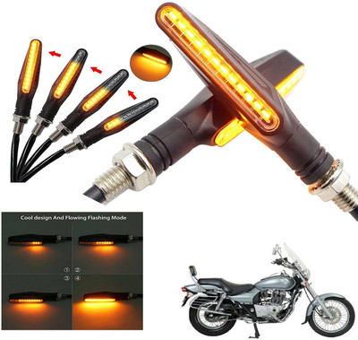 Generox Front, Rear LED Indicator Light for Bajaj Avenger 220 DTS-i(Amber)