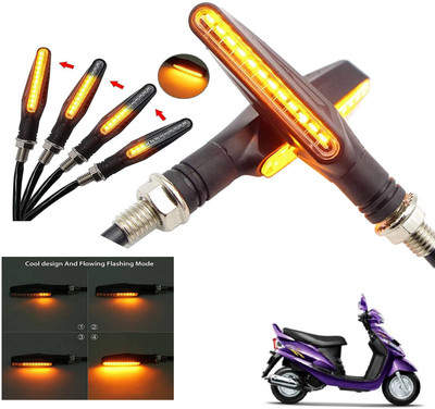 Generox Front, Rear LED Indicator Light for Mahindra Rodeo RZ(Amber)