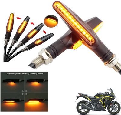 Generox Front, Rear LED Indicator Light for Honda CBR 220 R(Amber)