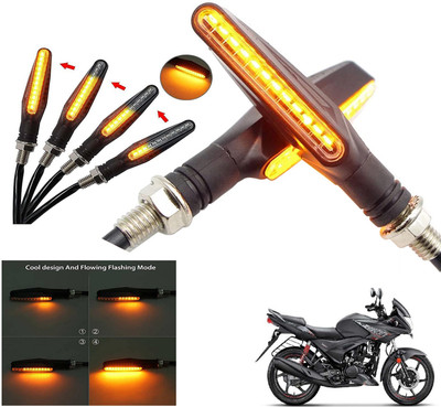 Generox Front, Rear LED Indicator Light for Hero Ignitor(Amber)