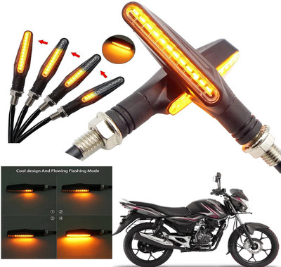 Generox Front, Rear LED Indicator Light for Bajaj Discover 125 M(Amber)