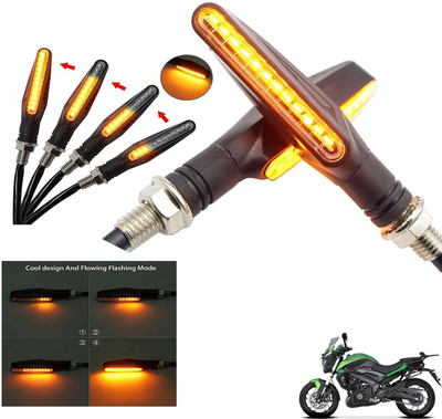 Generox Front, Rear LED Indicator Light for Bajaj Dominar 400(Amber)
