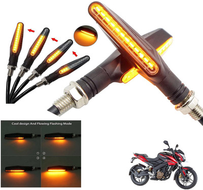 Generox Front, Rear LED Indicator Light for Bajaj Pulsar 200 NS DTS-i(Amber)