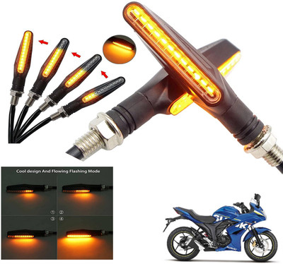Generox Front, Rear LED Indicator Light for Suzuki Gixxer SF(Amber)