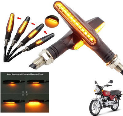 Generox Front, Rear LED Indicator Light for Bajaj Boxer(Amber)