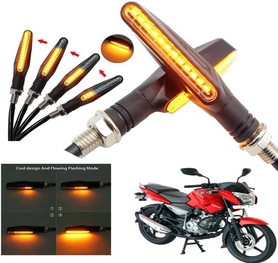 Generox Front, Rear LED Indicator Light for Bajaj Pulsar 135 DTS-i(Amber)