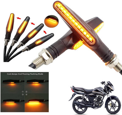 Generox Front, Rear LED Indicator Light for TVS Phoenix 125(Amber)