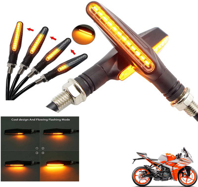 Generox Front, Rear LED Indicator Light for KTM Duke RC 200(Amber)