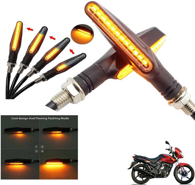 Generox Front, Rear LED Indicator Light for TVS Flame DS125(Amber)