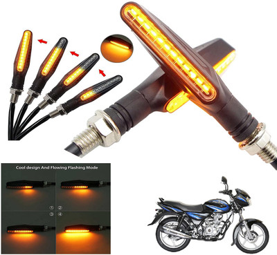 Generox Front, Rear LED Indicator Light for Bajaj Discover 125(Amber)