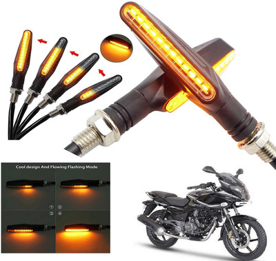 Generox Front, Rear LED Indicator Light for Bajaj Pulsar 220(Amber)