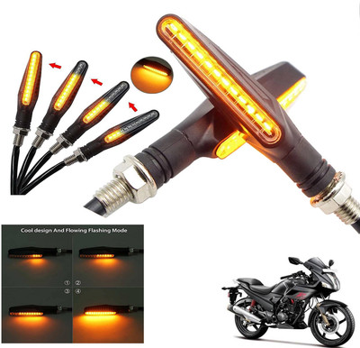 Generox Front, Rear LED Indicator Light for Hero Karizma(Amber)