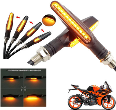 Generox Front, Rear LED Indicator Light for KTM Duke RC 190(Amber)
