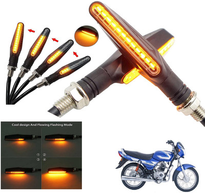 Generox Front, Rear LED Indicator Light for Bajaj CT 100(Amber)