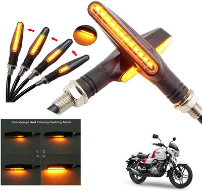 Generox Front, Rear LED Indicator Light for Bajaj V 150(Amber)