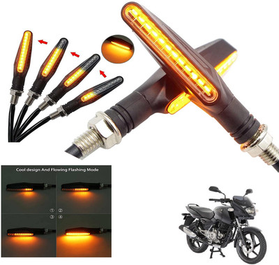 Generox Front, Rear LED Indicator Light for Bajaj Pulsar 150 DTS-i(Amber)