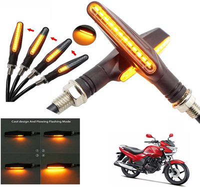Generox Front, Rear LED Indicator Light for Hero Achiever(Amber)