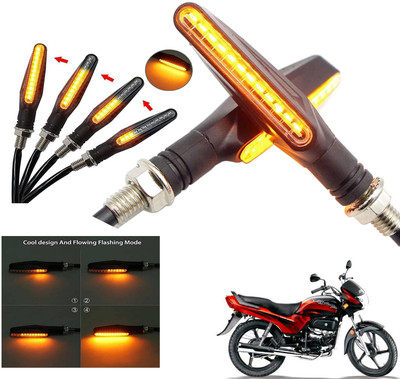 Generox Front, Rear LED Indicator Light for Hero Passion Plus(Amber)