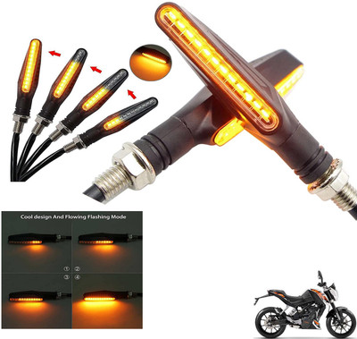 Generox Front, Rear LED Indicator Light for KTM Duke 180(Amber)