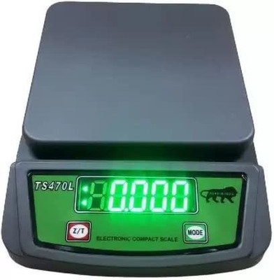 INDICUL 10KG CAPACITY SCALE WITH RE-CHARGABLE 15HOUR BATTERY BACKUP WEIGHING SCALE Weighing Scale(Grey)