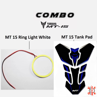 acube mart MT 15 60mm Ring light /Demon / Angel Eyes 1pc white+ MT 15 tank pad blue Projector Lens