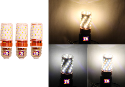 GENREE 12 W Basic Decorative E27 LED Bulb(Multicolor, Pack of 3)
