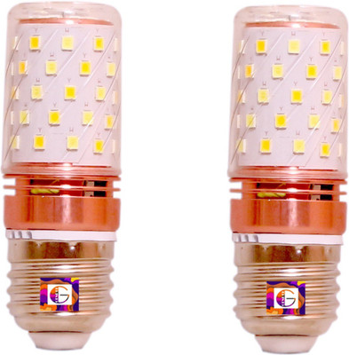 GENREE 12 W Basic Decorative E27 LED Bulb(Multicolor, Pack of 2)