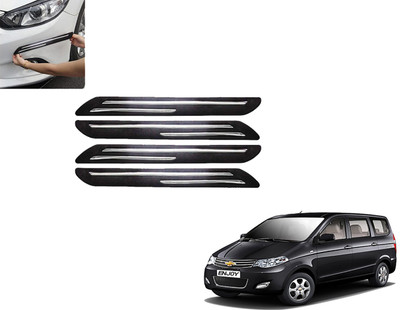 E mart Rubber Car Bumper Guard(Black, Pack of 4, Chevrolet, Enjoy)