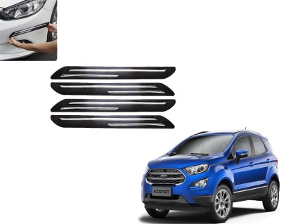 DING-DONG Rubber Car Bumper Guard(Black, Pack of 4, Ford, Ecosport)