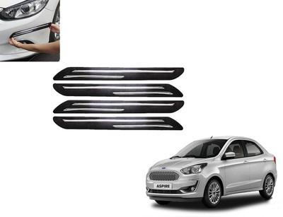 SPDI Rubber Car Bumper Guard(Black, Pack of 4, Ford, Aspire)